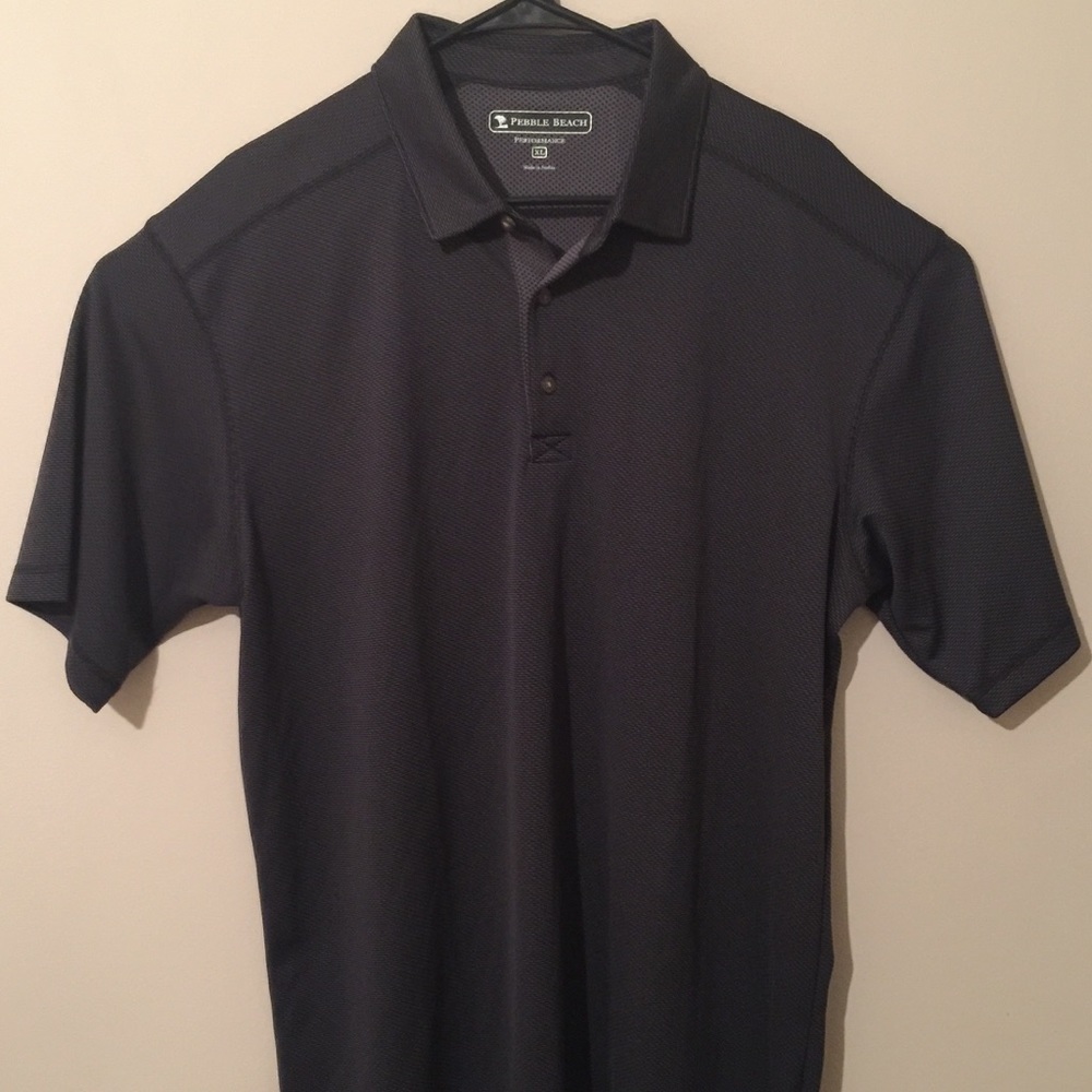 PEBBLE BEACH Performance Mens Polo Golf Shirt